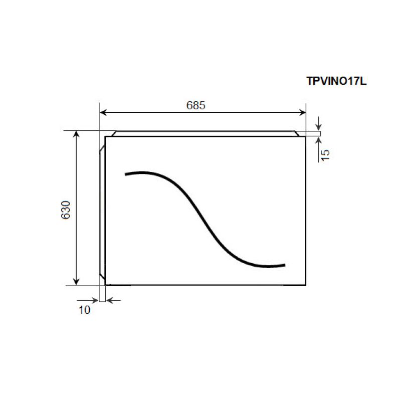 Тоцевая панель TIMO TPVINO17L