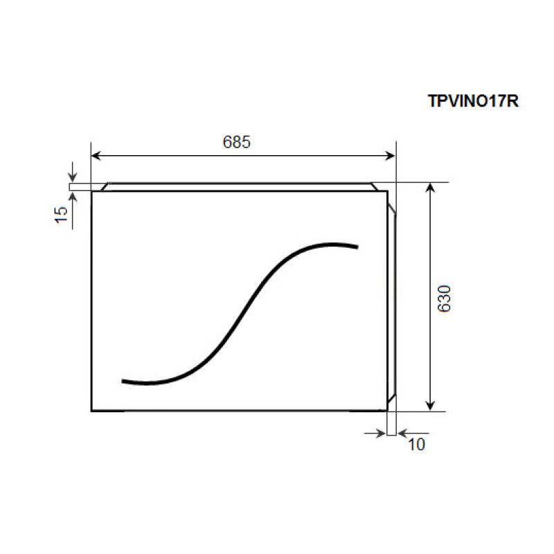 Тоцевая панель TIMO TPVINO17R