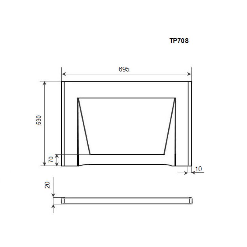 Торцевая панель TIMO TP70H