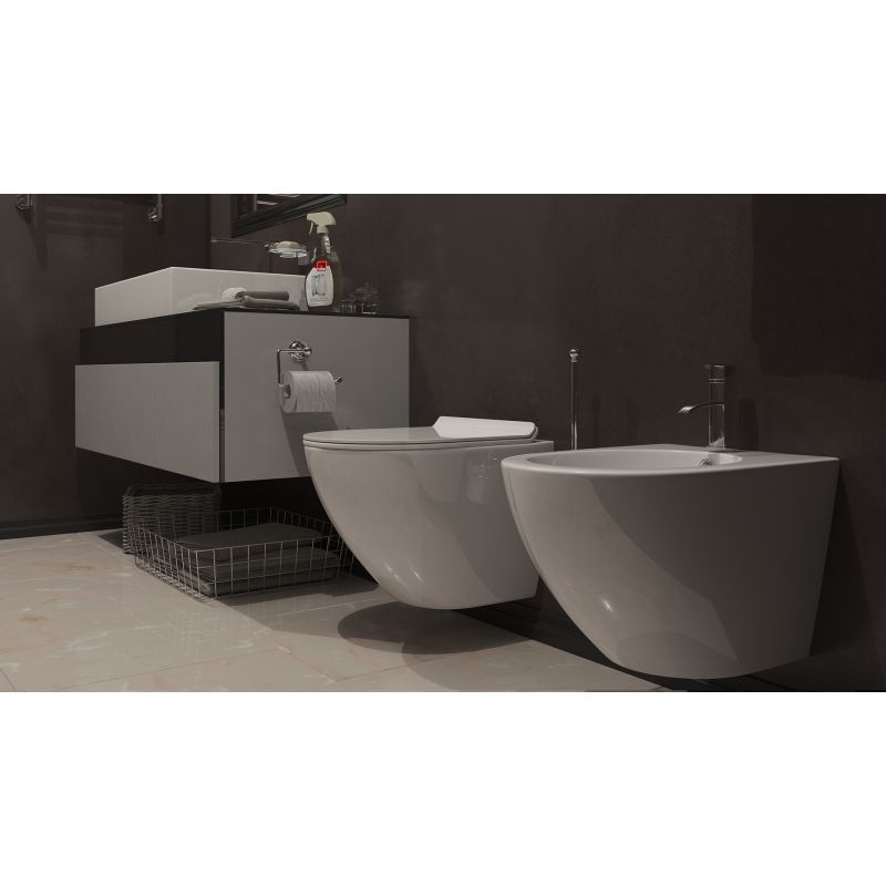 Биде Timo Kulo TK-404MB подвесное Черное матовое