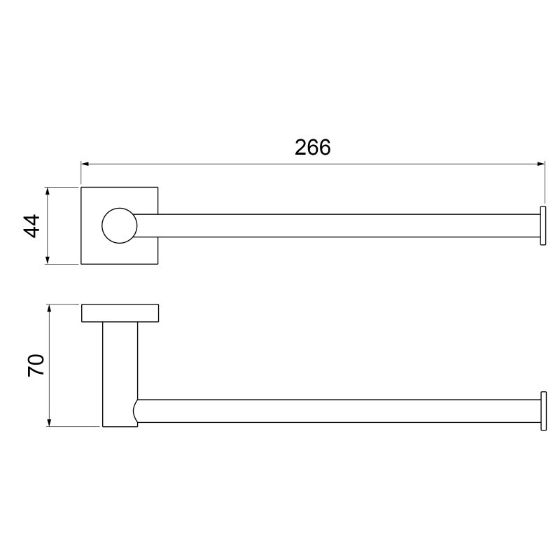 Полотенцедержатель Timo Selene 12054/03 Черный матовый