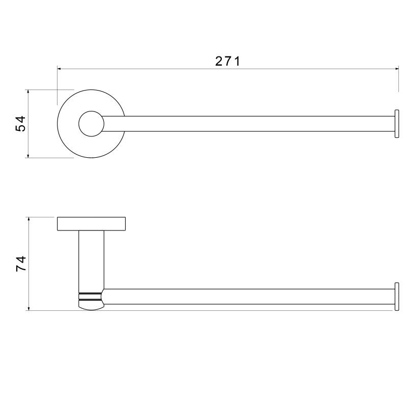 Полотенцедержатель Timo Saona 13051/17 Золото матовое