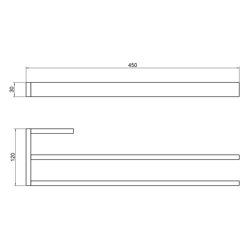 Полотенцедержатель Timo Petruma 15252/17 двойной Золото матовое