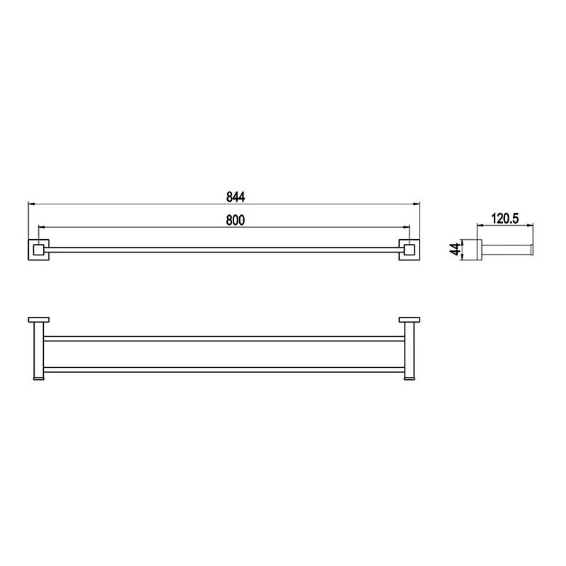 Полотенцедержатель Timo Selene 10056/00 двойной Хром