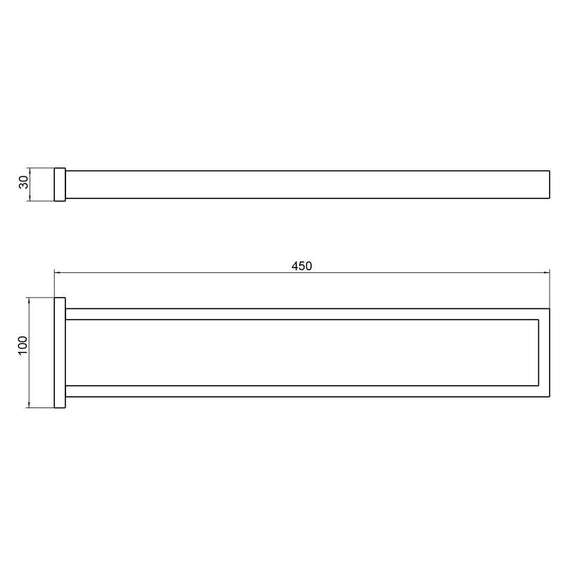 Полотенцедержатель Timo Selene 10052/00 двойной, хром
