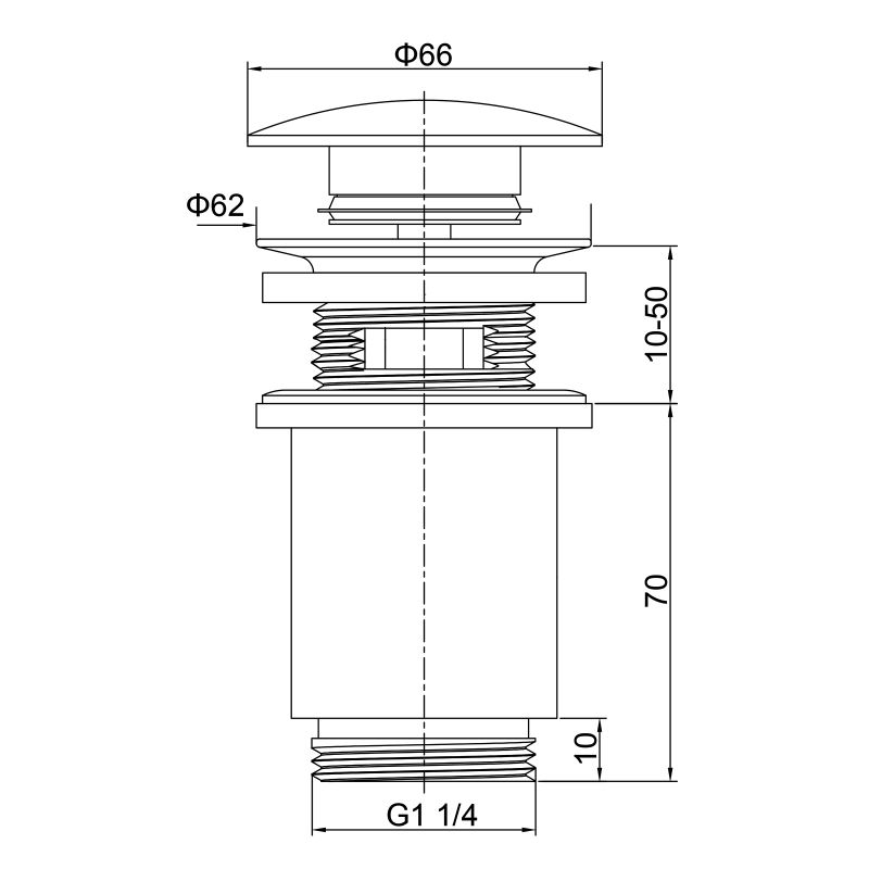 Сифон для раковины Timo 958/00L Хром