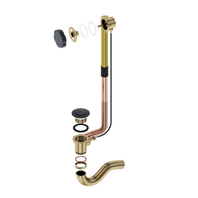 Слив-перелив Timo 8003/03 полуавтомат Черный