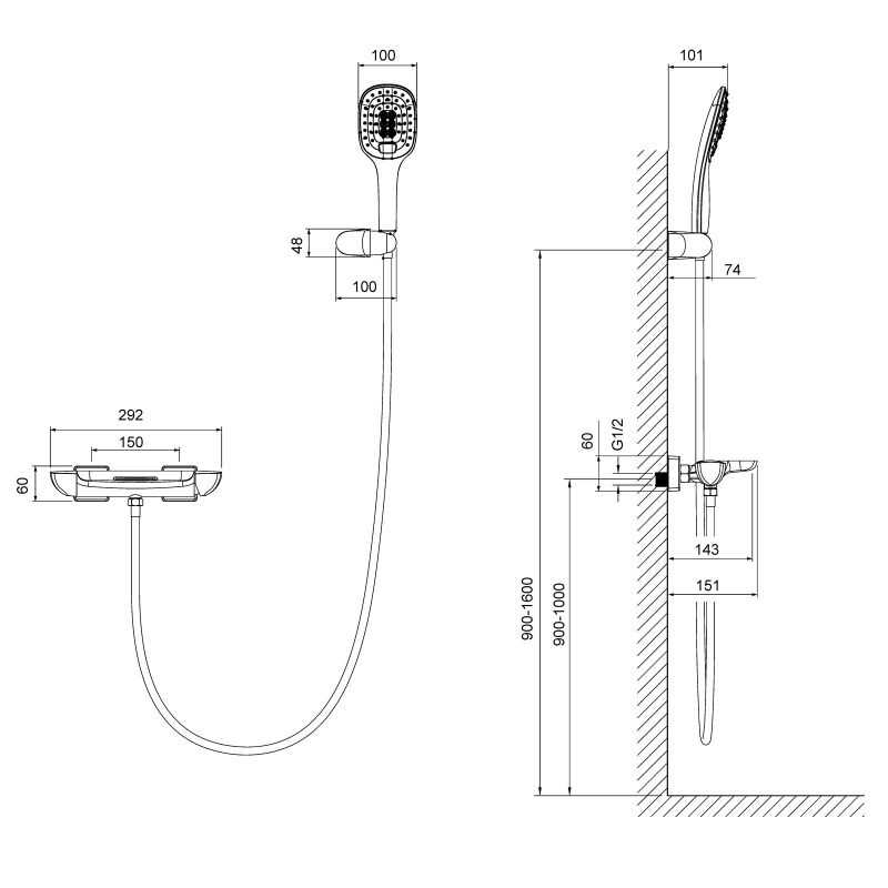 Смеситель для ванны Timo Helmi 4024/00-16Y Хром Белый
