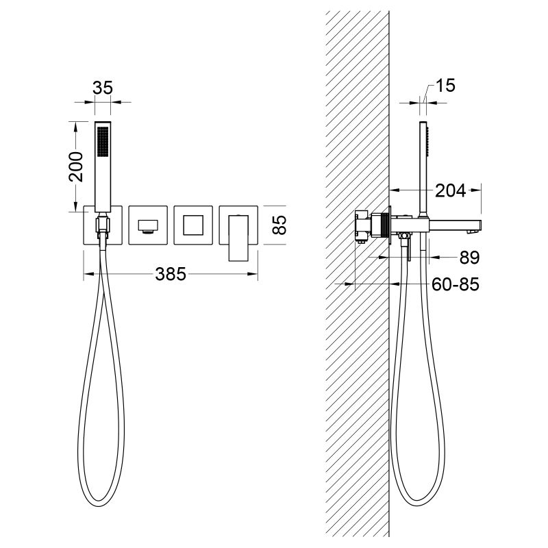 Смеситель для ванны Timo Selene 2014/17YSM Золото матовое