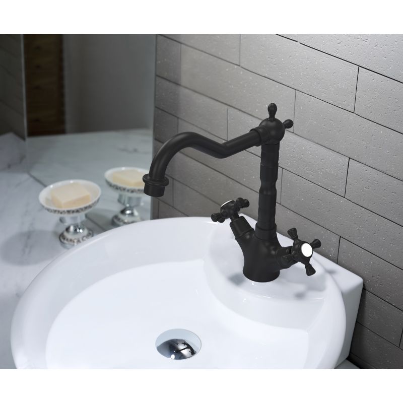 Смеситель для раковины Timo Nelson 0143/03F Черный