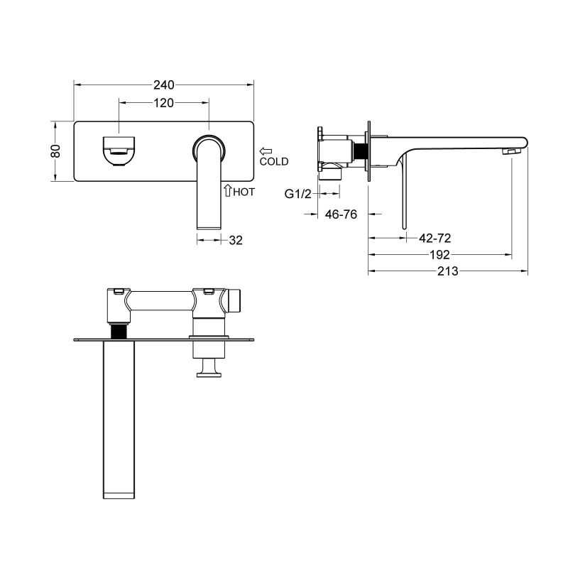 Смеситель для раковины Timo Anni 2771/03SM Черный матовый
