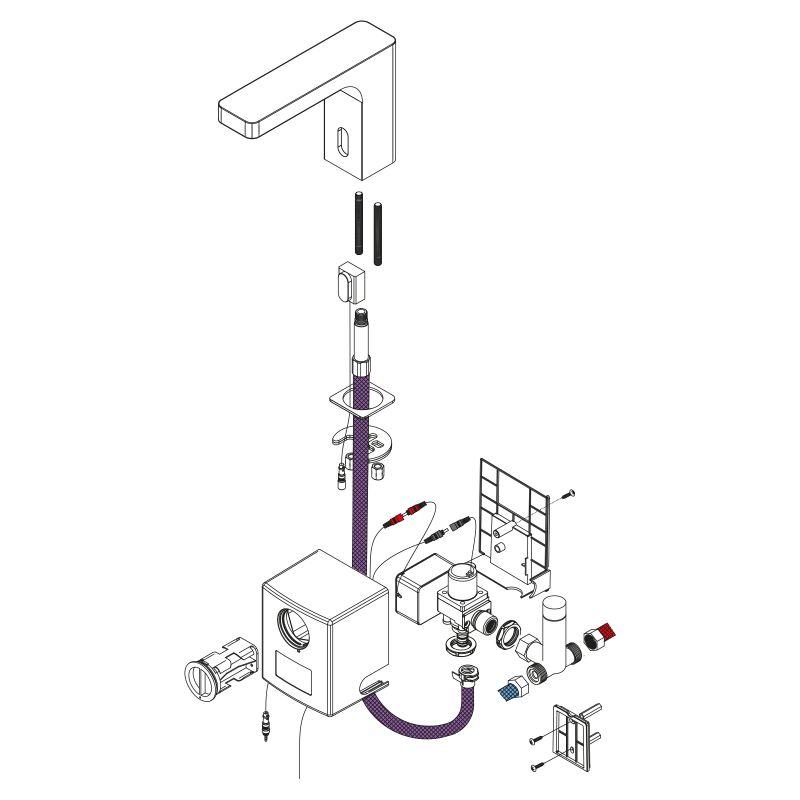 Смеситель для раковины Timo Torne 4313/17F Золото матовое