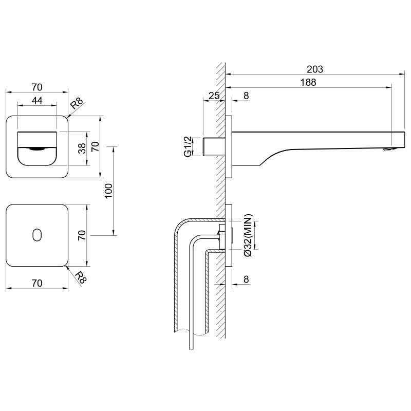 Смеситель для раковины Timo Torne 4373/00SM Хром