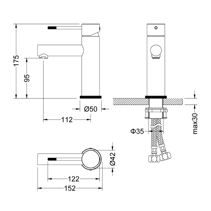 Смеситель для раковины Timo Saona 2361/16F Белый матовый