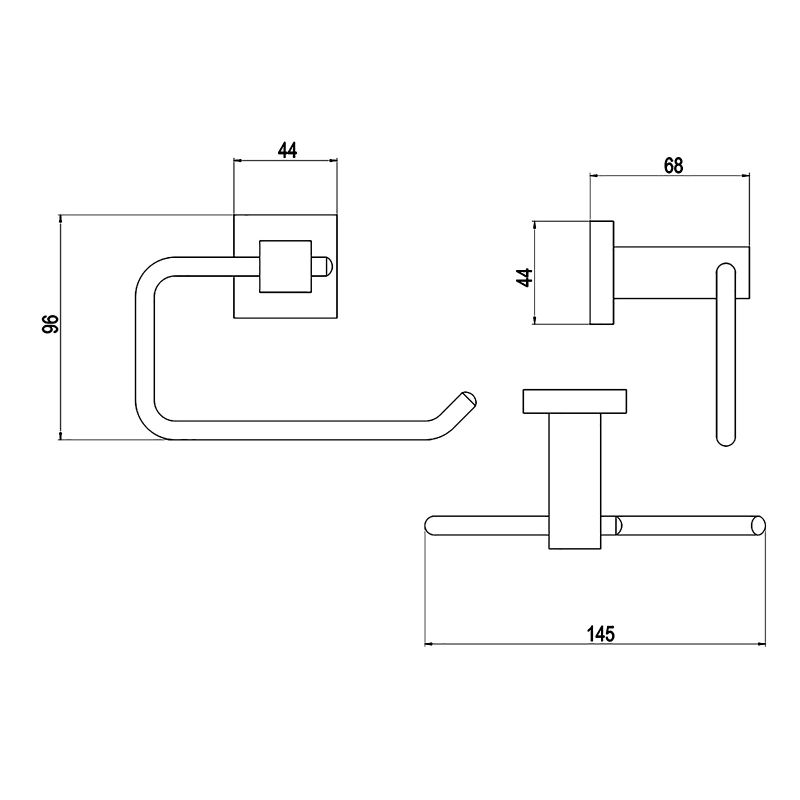 Держатель туалетной бумаги Timo Selene 10041/00 Хром