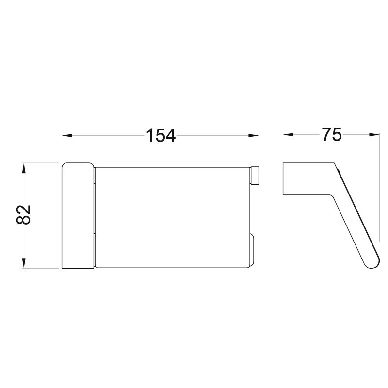 Держатель туалетной бумаги Timo Torne 43042/03 с крышкой Черный
