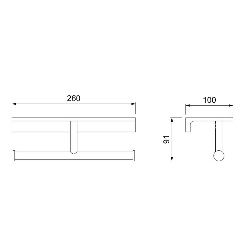 Держатель туалетной бумаги Timo Selene 10045/00 Хром