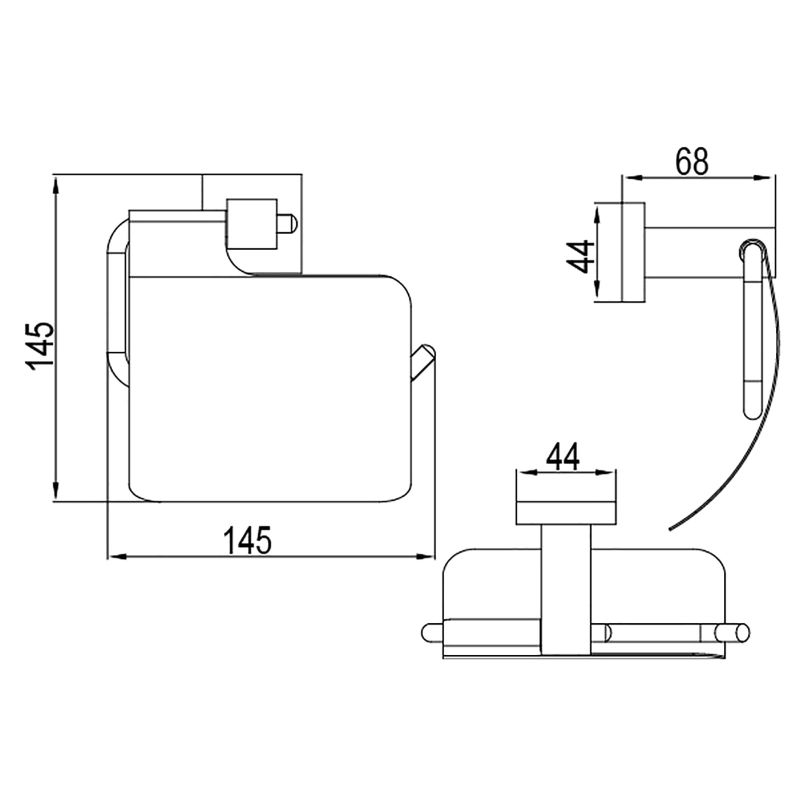 Держатель туалетной бумаги Timo Selene 10042/00 с крышкой Хром