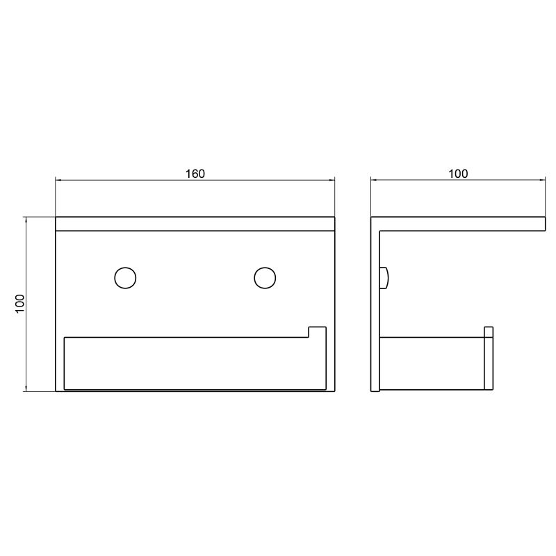 Держатель туалетной бумаги Timo Petruma 15243/03 Черный матовый