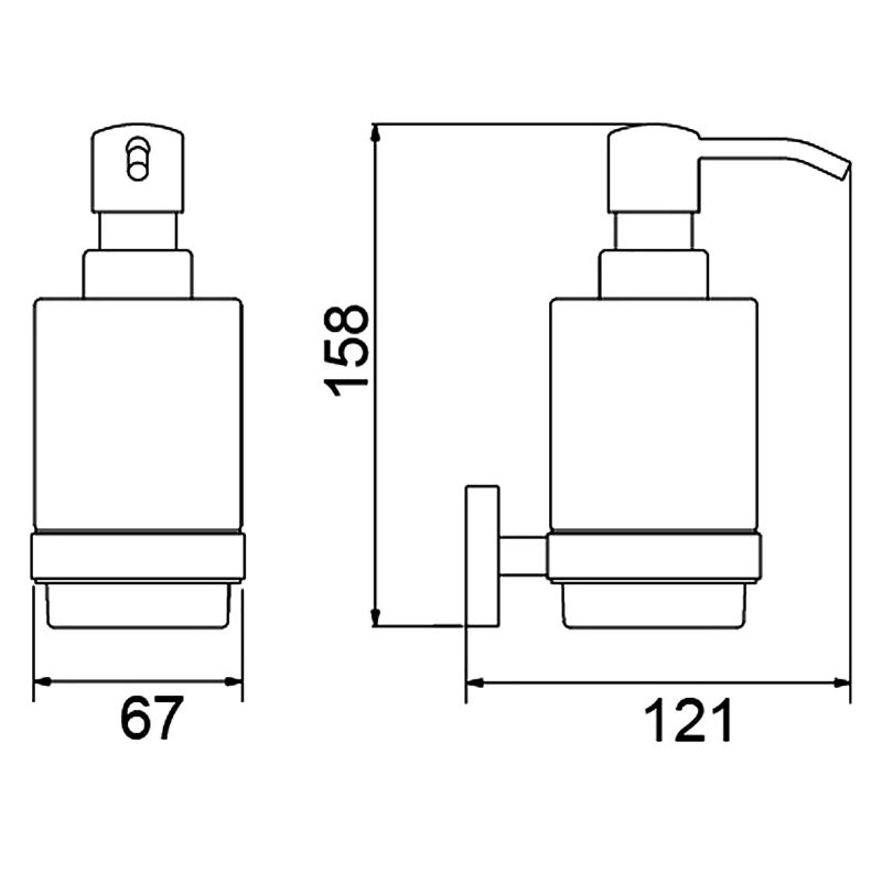 Дозатор для жидкого мыла Timo Saona 13039/17 Золото матовое