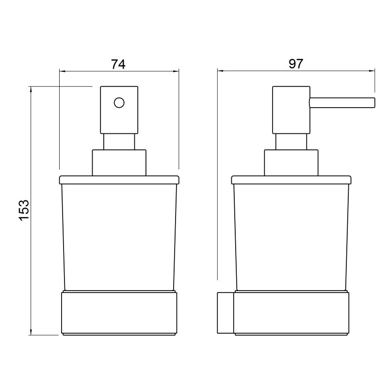 Дозатор для жидкого мыла Timo Selene 14039/03 Черный матовый