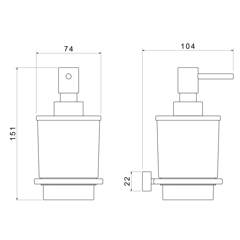 Дозатор для жидкого мыла Timo Torne 43139/00 Хром