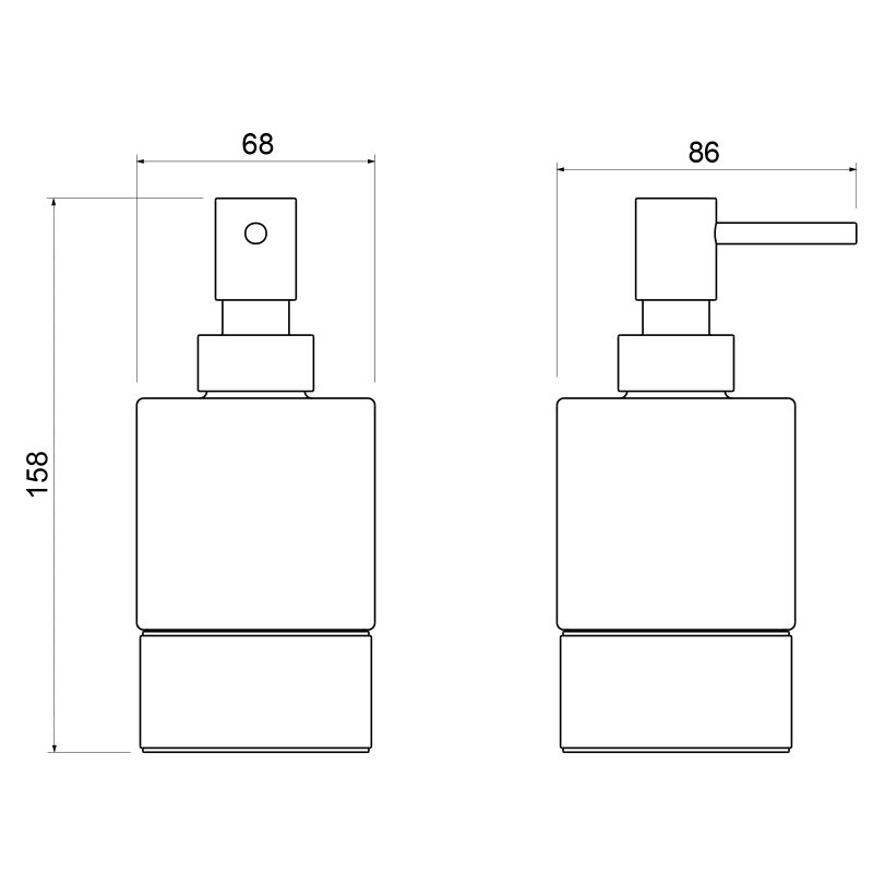 Дозатор для жидкого мыла Timo Saona 13239/03 Черный