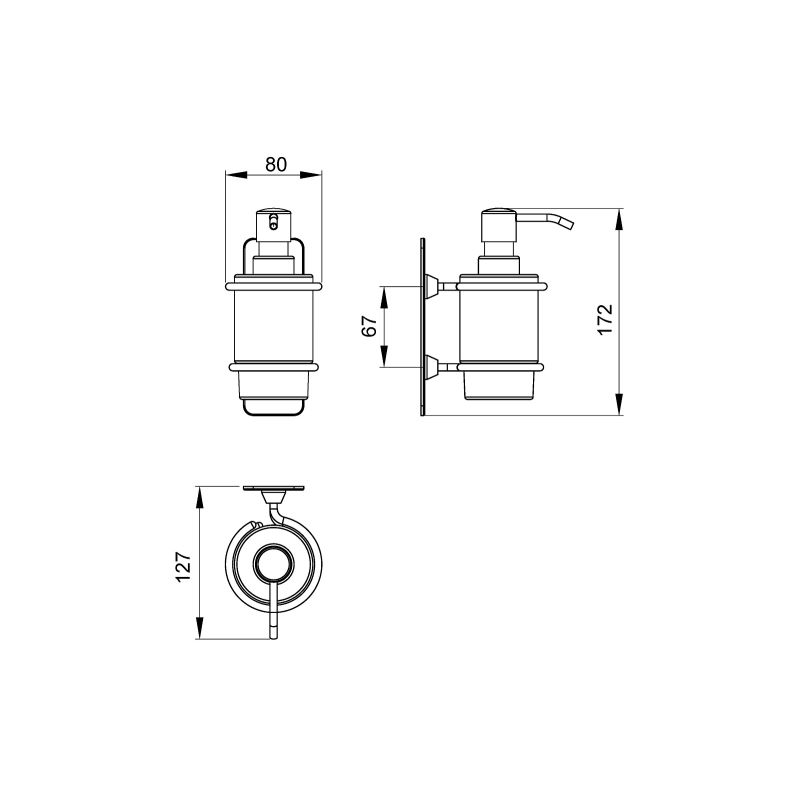 Дозатор для жидкого мыла Timo Nelson 150038/00 Хром