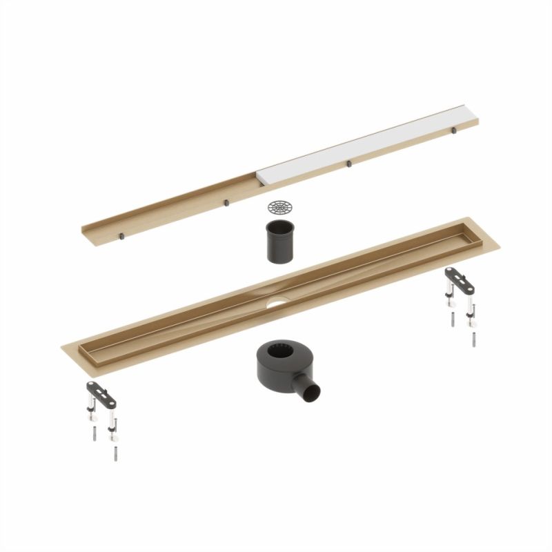 Душевой трап (лоток) Timo Drain Systems DS230106/00 600 вставка lines, хром