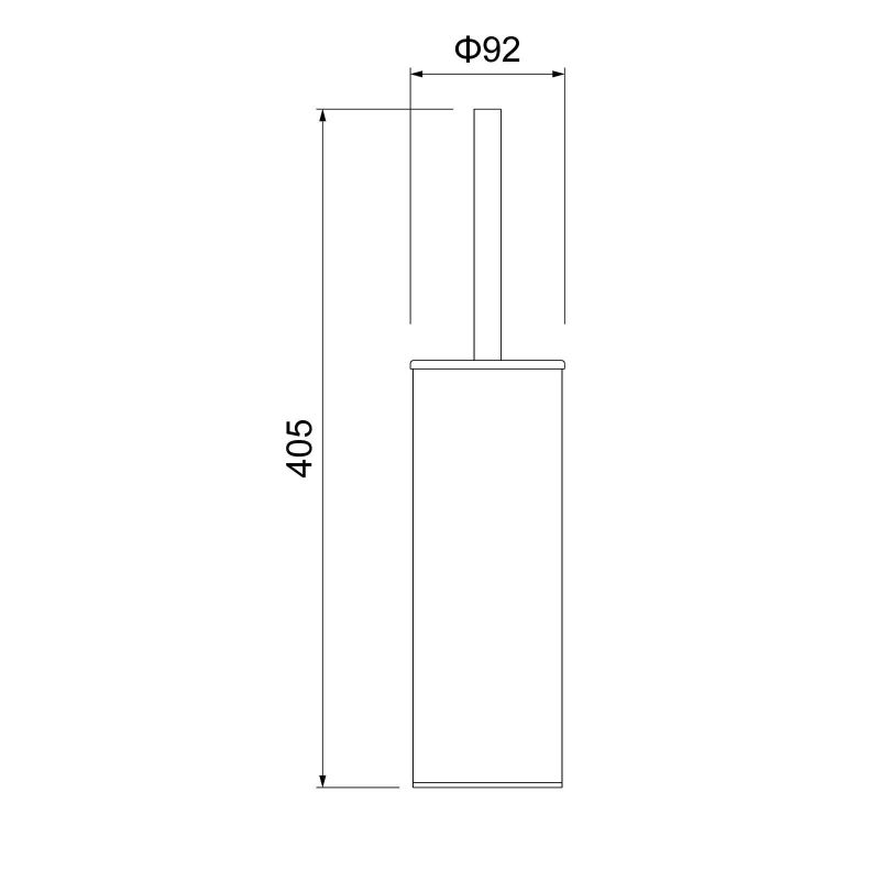 Ершик для унитаза Timo Saona 13161/17 Золото матовое