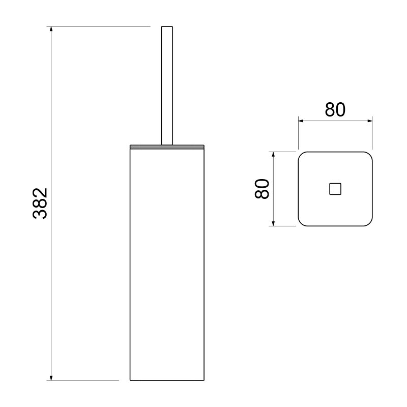Ершик для унитаза Timo Torne 43161/00 Хром