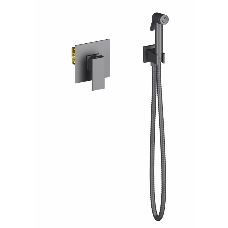 Гигиенический душ со смесителем Timo Selene 2089/03SM Черный матовый