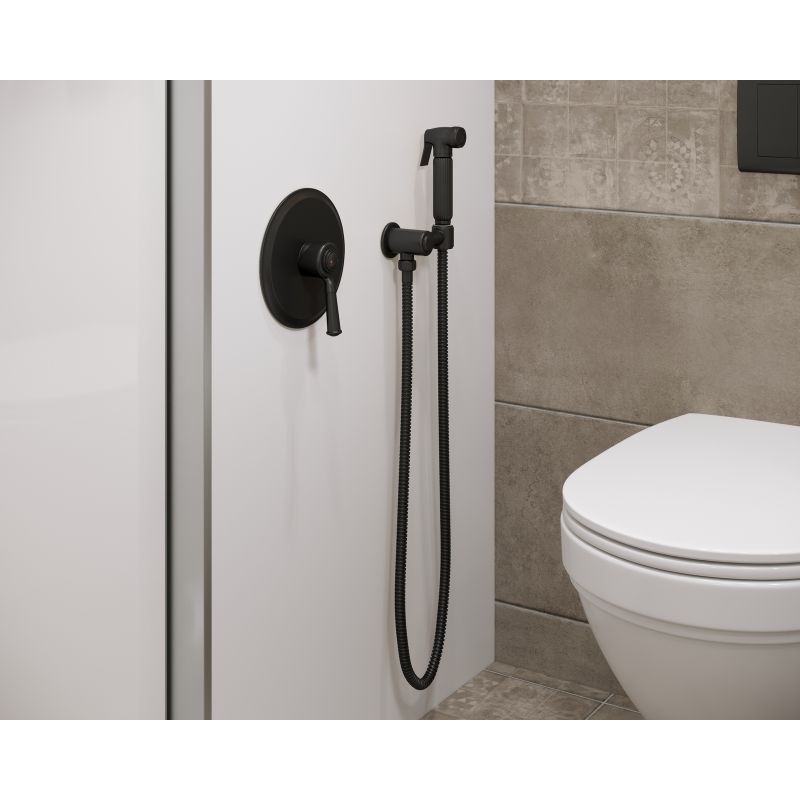 Гигиенический душ со смесителем Timo Arisa 5309/03SM Черный матовый