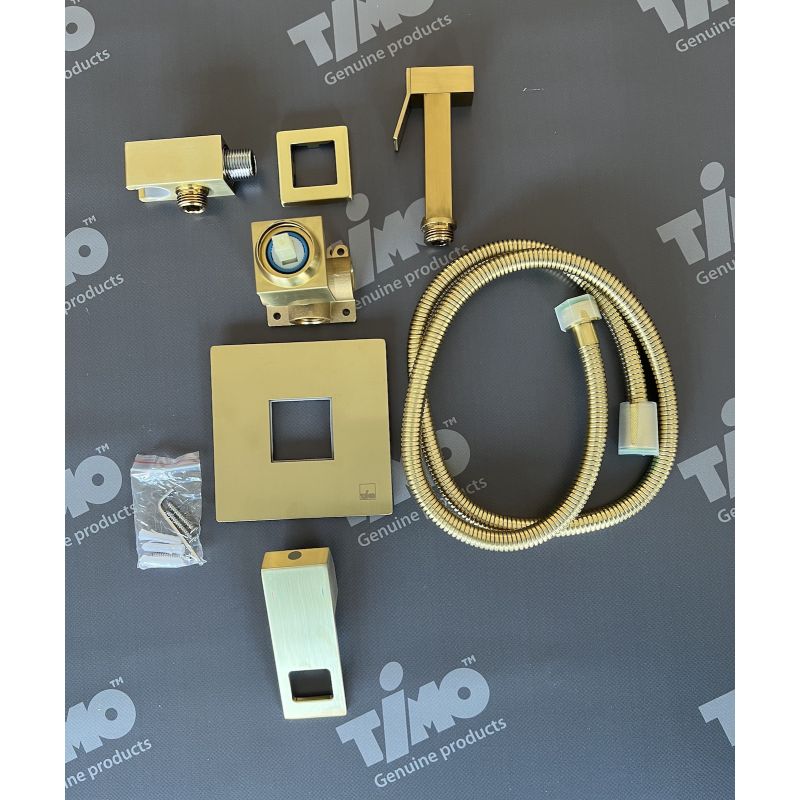 Гигиенический душ со смесителем Timo Briana 7189/17SM Золото матовое