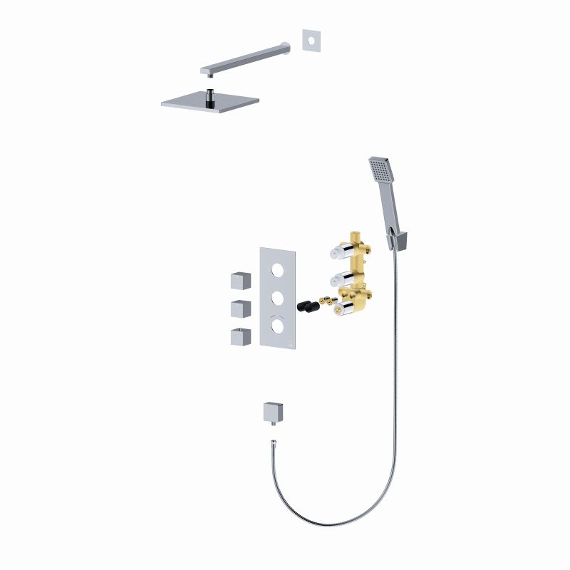 Душевая система Timo Tetra-Thermo SX-0179/00 с термостатом Хром