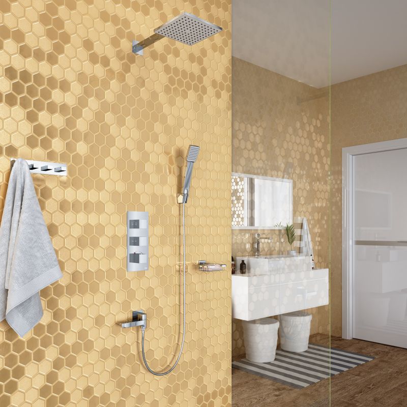 Душевая система Timo Tetra-Thermo SX-0199/00 с термостатом Хром