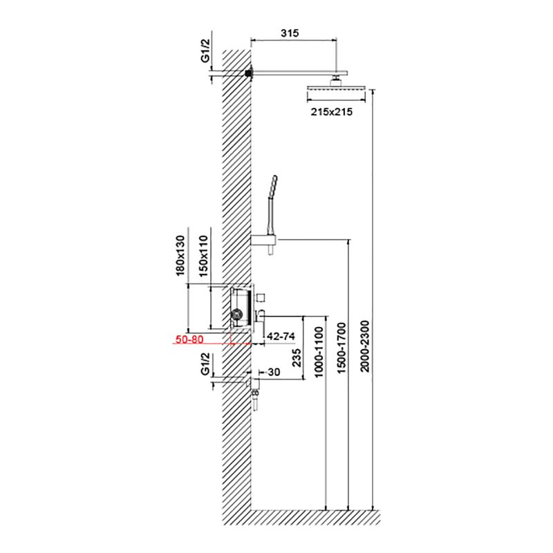 Душевая система Timo Selene SX-2069/03SM Черный