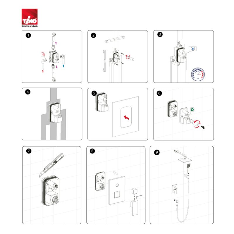Душевая система Timo Selene SX-2069/03SM Черный
