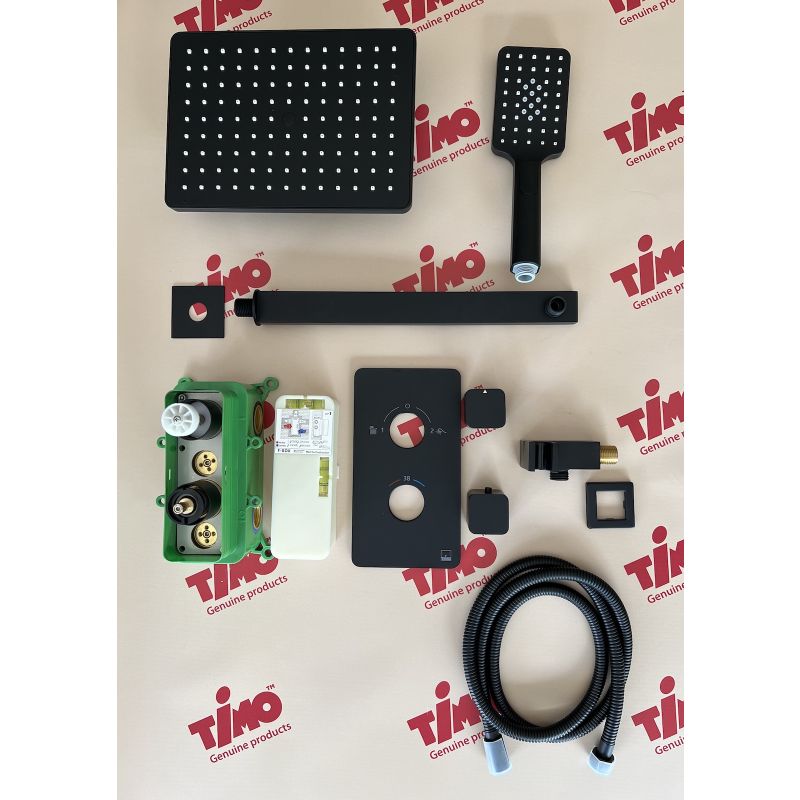 Душевая система Timo Petruma SX-5059/03SM с термостатом Черный