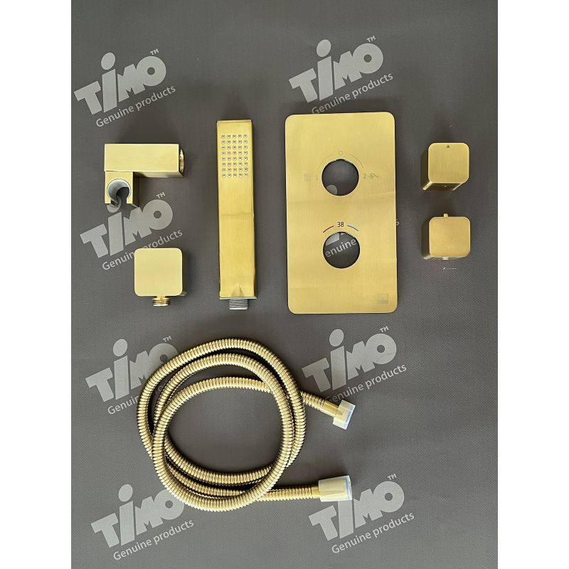 Душевая система Timo Petruma SX-5029/17SM с термостатом Золото матовое