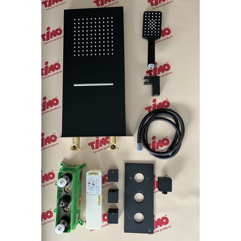 Душевая система Timo Petruma SX-5039/03SM с термостатом Черный