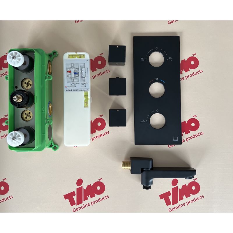 Душевая система Timo Petruma SX-5079/03SM с термостатом Черный