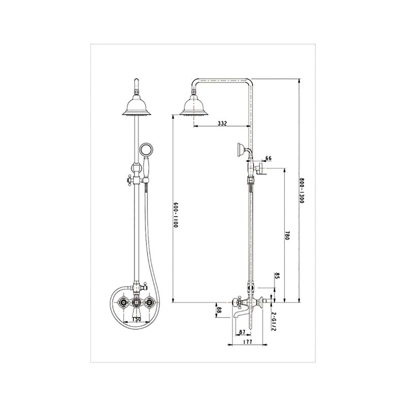 Душевая система Timo Nelson SX-1190 Хром