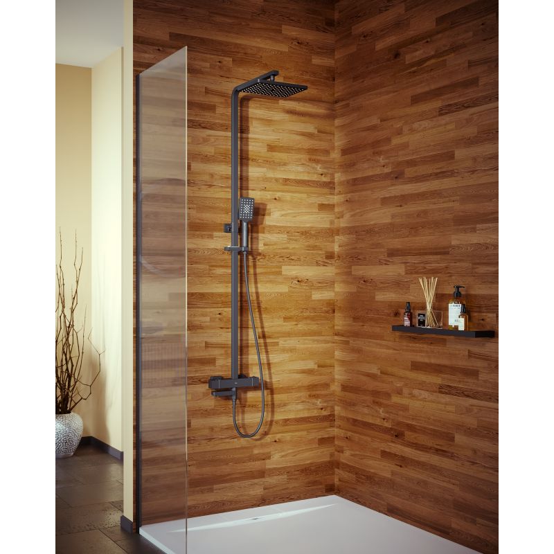 Душевая система Timo Tetra-thermo SX-0169/03 с термостатом Черная