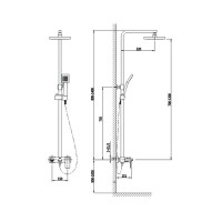Душевая система Timo Briana SX-7130/17 Золото матовое
