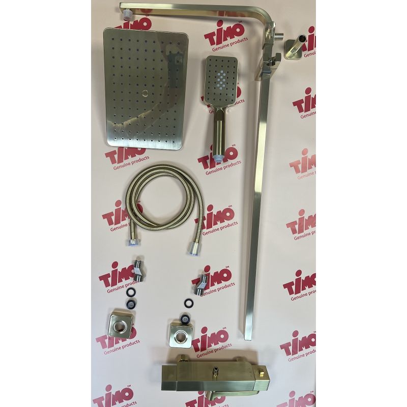 Душевая система Timo Tetra-thermo SX-0169/17 с термостатом Золото матовое