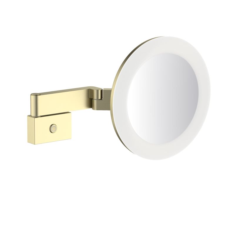 Косметическое зеркало Timo Petruma 15276/17 с подсветкой Золото матовое