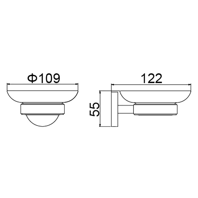 Мыльница Timo Saona 13021/17 Золото матовое