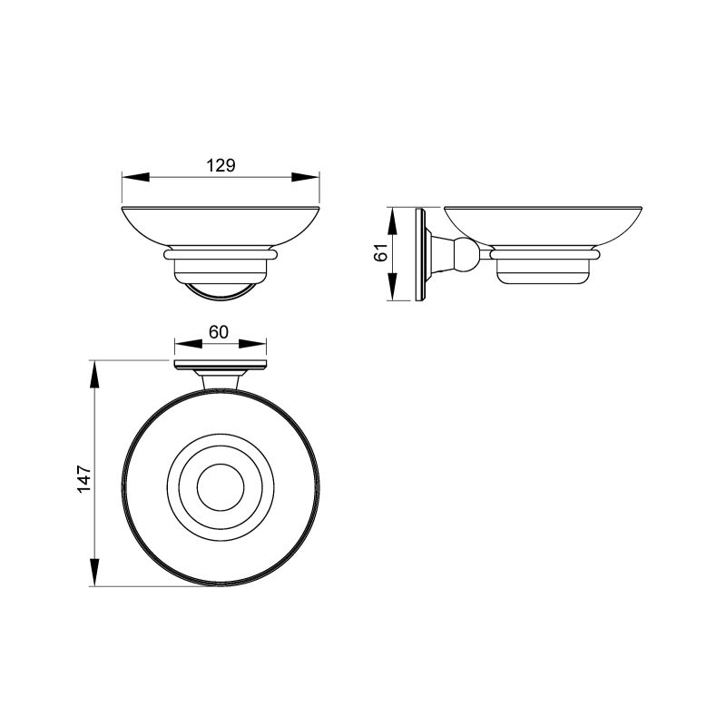 Мыльница Timo Nelson 160021/02 Антик