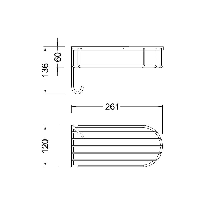 Полка корзина Timo Nelson 160080/02 Антик